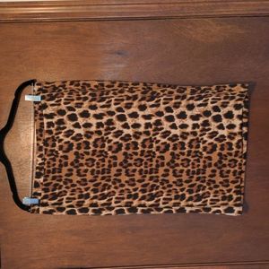 Carmen Marc Valvo Animal Print Pencil Skirt